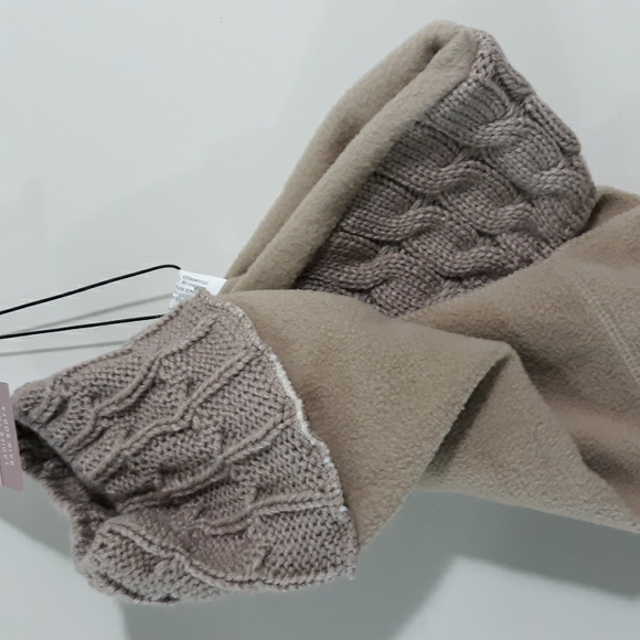 NWT Serra Sz 7 Tall Tan Cableknit Rainboot Liners - Picture 4 of 10